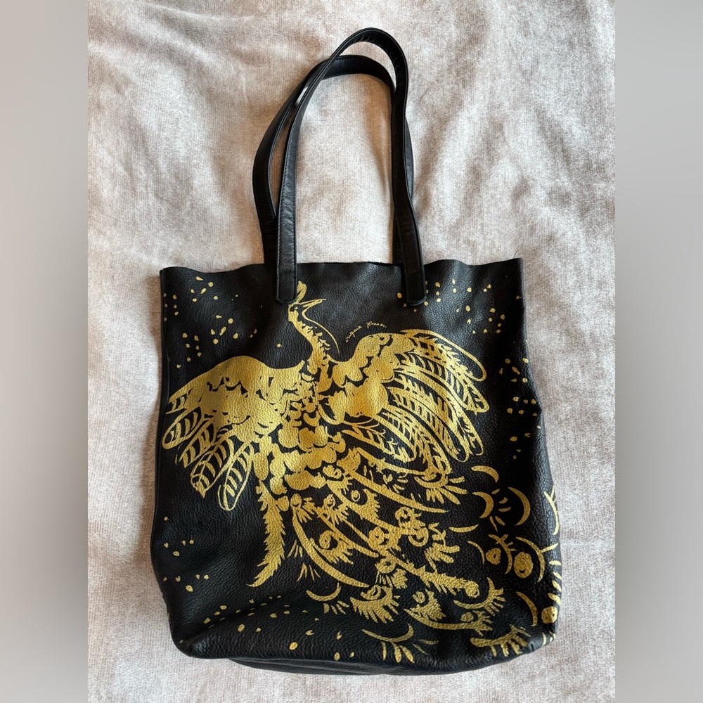 Baggu x Virginia Johnson Leather Shopper Tote